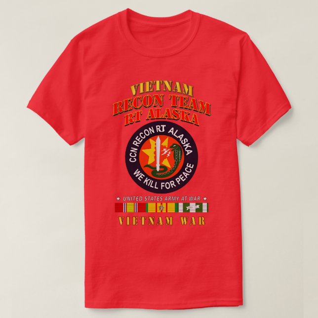 Recon Team RT Alaska Vietnamw VN SVC T-Shirt (Design Front)