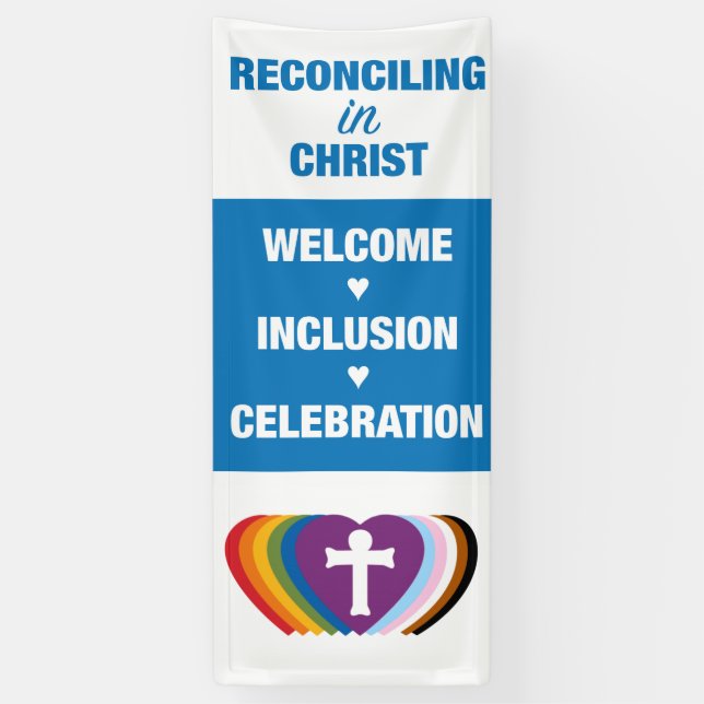 Reconciling in Christ Worship Banner (Vertical)