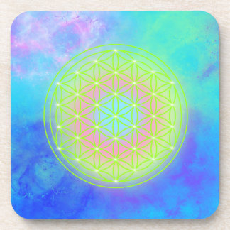 Reconnect with Yourself flower of life Coaster