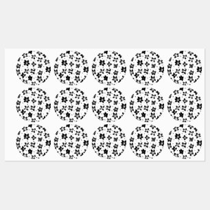 Reconstructed Floral Pattern - Achromatic Goth