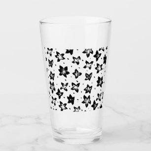 Reconstructed Floral Pattern - Achromatic Goth Glass