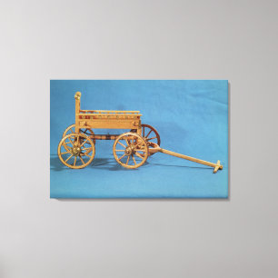 Reconstruction of a chariot found canvas print