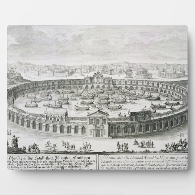 Reconstruction of a Roman Naval Battle, from 'Entw Plaque (Front)