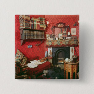 Reconstruction of Sherlock Holmes's Room 15 Cm Square Badge