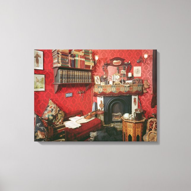 Reconstruction of Sherlock Holmes's Room Canvas Print (Front)