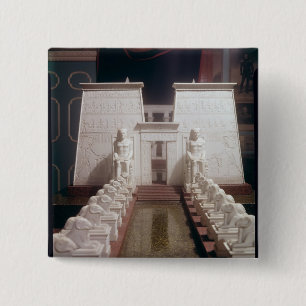 Reconstruction of the Great Temple of Amon, 15 Cm Square Badge