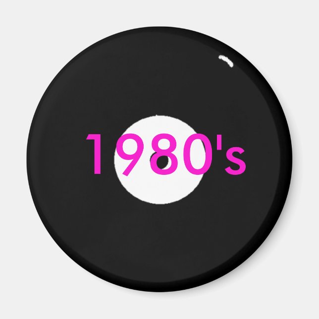 record, 1980's magnet (Front)