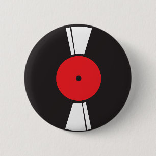 Record 6 Cm Round Badge