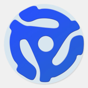 Record Adapter Classic Round Sticker