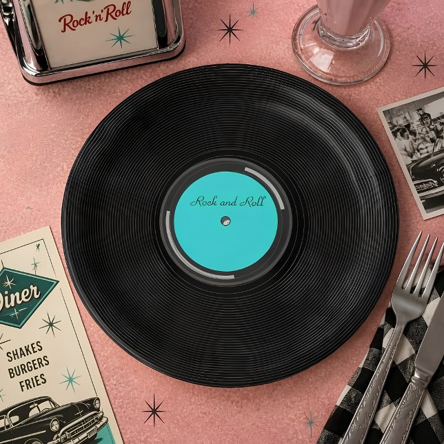 Record Album Paper Plate (Creator Uploaded)