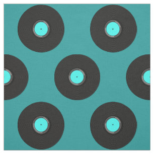 Record Album Pattern Fabric