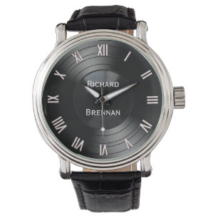 Record Album Personalised Novelty Roman Numerals Watch