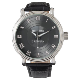 Record Album Personalised Novelty Roman Numerals Watch