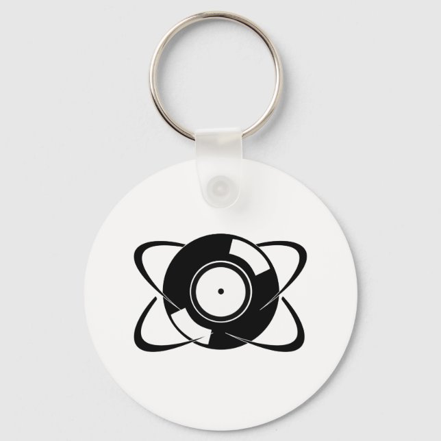 Record Atom Key Ring (Front)