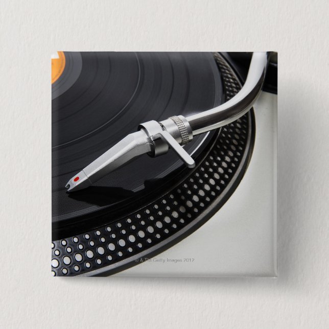 Record Needle Stylus 15 Cm Square Badge (Front)