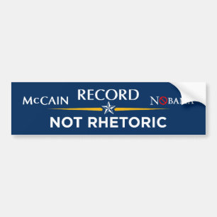 Record - Not Rhetoric Bumper Sticker