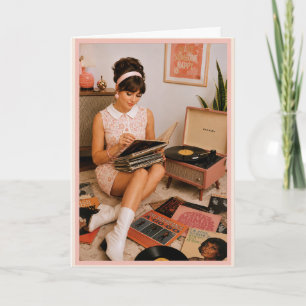 Record Player "You're Vintage!" Funny Birthday Card