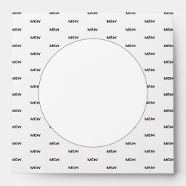 Record Sleeve Monogram Square Envelope