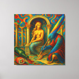 "Record the myth," Canvas Print