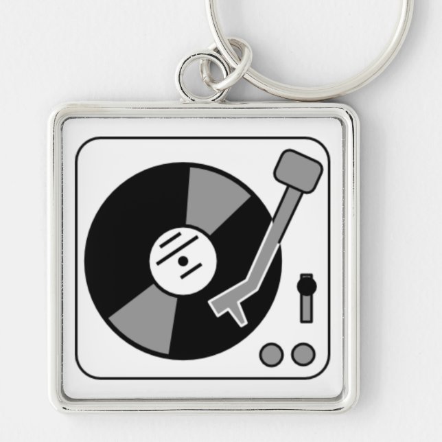 Record Turntable Key Ring (Front)
