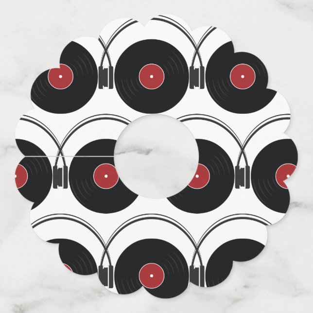 Record Wine Glass Tag (Front)