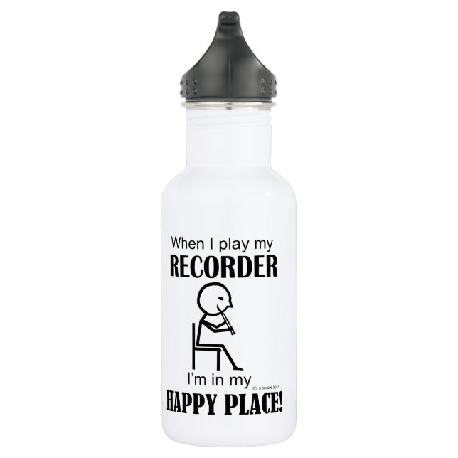 Recorder Happy Place 532 Ml Water Bottle (Right)