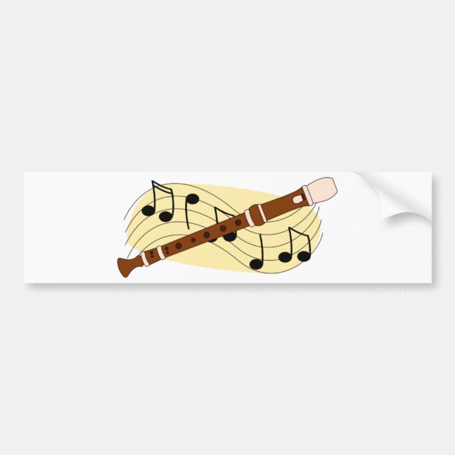 Recorder/Instrument Bumper Sticker (Front)