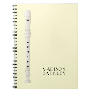 Recorder Music Teacher Musician Band Notebook