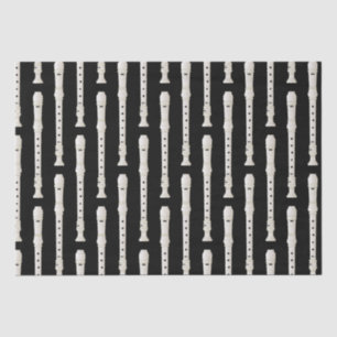 Recorder Music Teacher Musician Band Tissue Paper