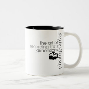 Recording Life's Dimensions Two-Tone Coffee Mug
