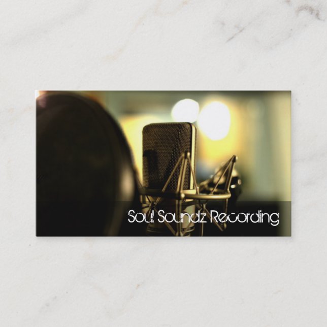Recording Studio Business card (Front)