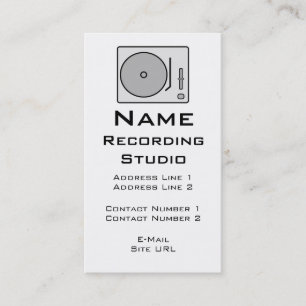 Recording Studio Business Card
