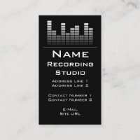 Recording Studio Business Card