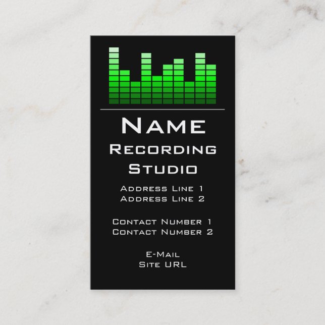 Recording Studio Business Card (Front)