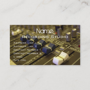 Recording Studio Business Card