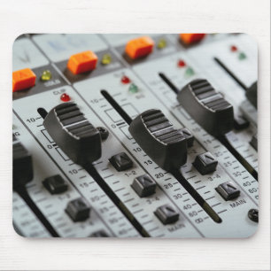 Recording studio faders mouse mat