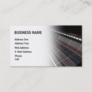 Recording Studio - Music Business Card