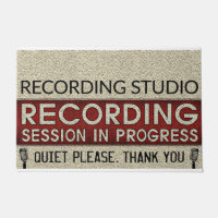 Recording Studio, Quiet Please Sign, Studio Decor