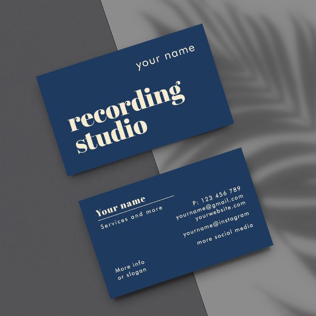 Recording Studio record label Business Card (Creator Uploaded)
