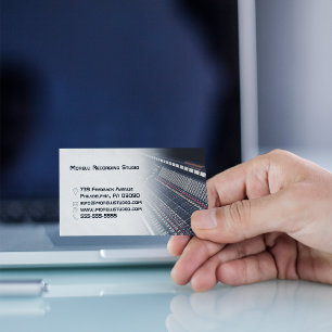 Recording Studio   Sound Engineer  Business Card