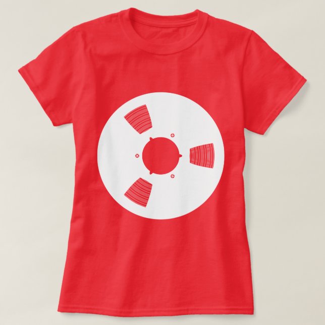Recording Tape Spool T-Shirt (Design Front)