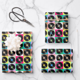 Records everywhere wrapping paper sheet