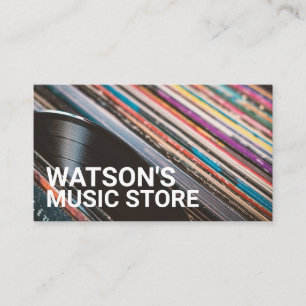 Records, Music Store Business Card