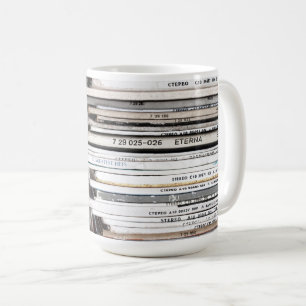 Records Stack Coffee Mug