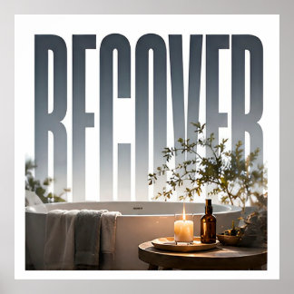 Recover Luxury Wellness Editorial Graphic Poster