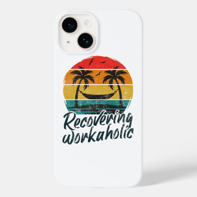 Recovering Workaholic | Lazy Days Vacation Case-Mate iPhone Case (Back)