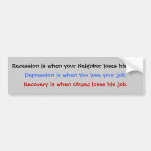 Recovery Bumper Sticker