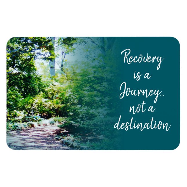 recovery is a journey magnet 25 (Horizontal)