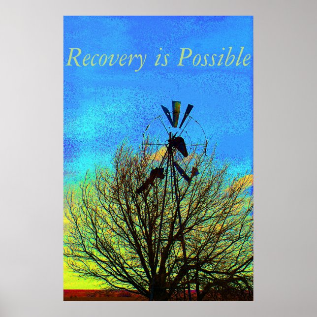 Recovery is Possible Motivational Poster (Front)