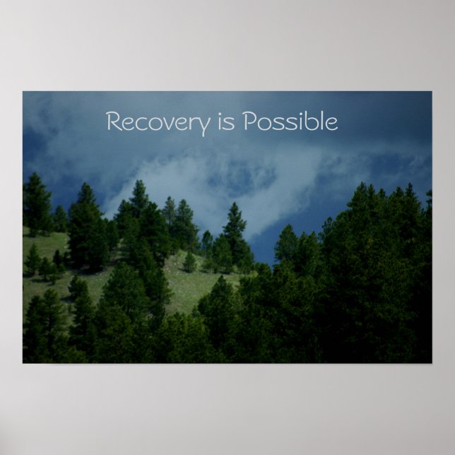 Recovery is Possible poster/Motivational V Poster (Front)